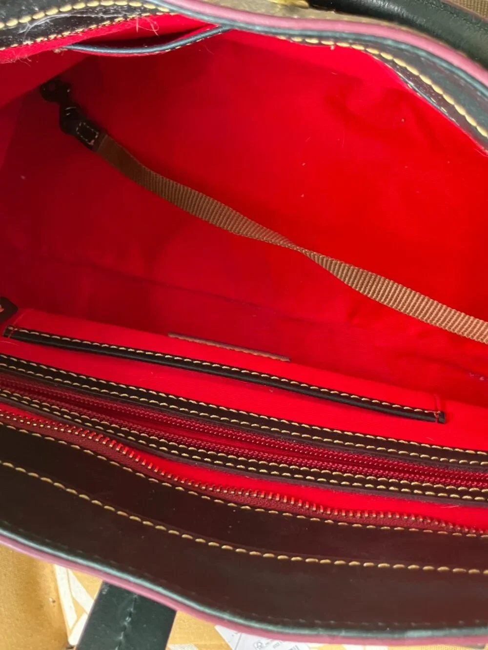 Dooney & Bourke Florentine Leather Satchel - Picture 7 of 9